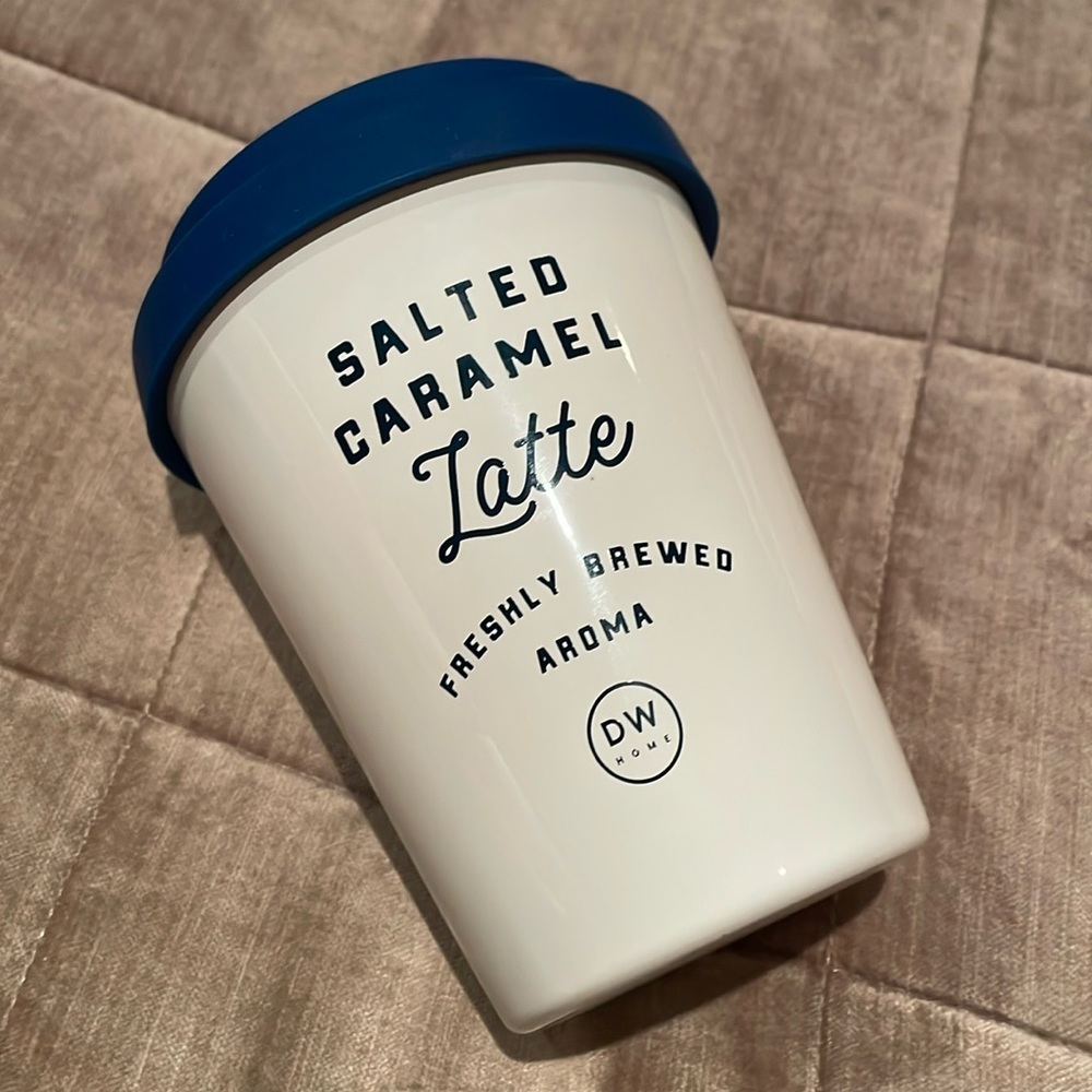 New! Salted Carmel Latte Candle DW Home NWT